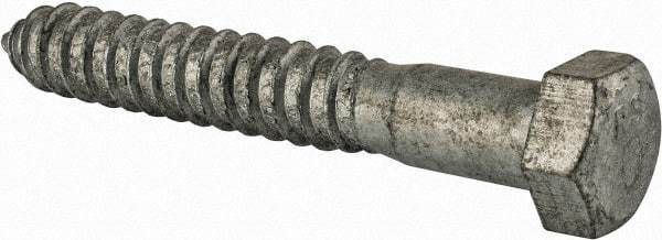 Value Collection - 3/4" Screw, 5" Length Under Head, Steel, Hex Head Lag Screw - Hot Dipped Galvanized, Grade 2 - Apex Tool & Supply
