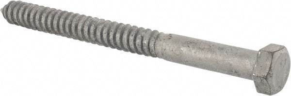 Value Collection - 3/4" Screw, 9" Length Under Head, Steel, Hex Head Lag Screw - Hot Dipped Galvanized, Grade 2 - Apex Tool & Supply