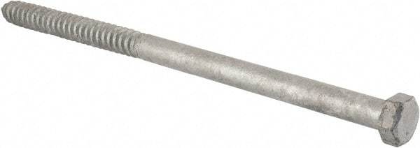 Value Collection - 3/4" Screw, 14" Length Under Head, Steel, Hex Head Lag Screw - Hot Dipped Galvanized, Grade 2 - Apex Tool & Supply
