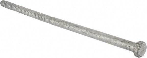 Value Collection - 3/4" Screw, 18" Length Under Head, Steel, Hex Head Lag Screw - Hot Dipped Galvanized, Grade 2 - Apex Tool & Supply