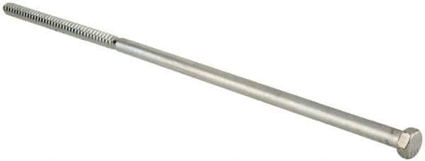 Value Collection - 1/2" Screw, 18" Length Under Head, Steel, Hex Head Lag Screw - Zinc Plated, Grade 2 - Apex Tool & Supply