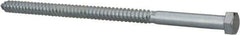 Value Collection - 5/8" Screw, 12" Length Under Head, Steel, Hex Head Lag Screw - Zinc Plated, Grade 2 - Apex Tool & Supply