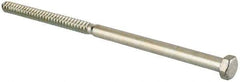 Value Collection - 5/8" Screw, 14" Length Under Head, Steel, Hex Head Lag Screw - Zinc Plated, Grade 2 - Apex Tool & Supply