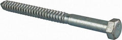 Value Collection - 3/4" Screw, 9" Length Under Head, Steel, Hex Head Lag Screw - Zinc Plated, Grade 2 - Apex Tool & Supply