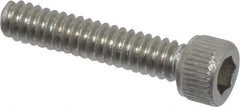 Value Collection - #4-40 UNC Hex Socket Drive, Socket Cap Screw - Grade 18-8 Stainless Steel, Uncoated, Fully Threaded, 9/16" Length Under Head - Apex Tool & Supply