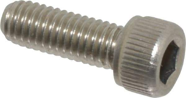 Value Collection - #10-32 UNF Hex Socket Drive, Socket Cap Screw - Grade 18-8 Stainless Steel, Uncoated, Fully Threaded, 9/16" Length Under Head - Apex Tool & Supply
