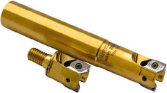 Seco - 1-1/2" Cutting Diam, Modular Connection Indexable Copy End Mill - 3 Inserts, XPKX 12 Insert, R217.97 Toolholder, Through Coolant - Apex Tool & Supply