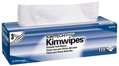 Kimtech - Dry Clean Room/Lab/Critical Task Wipes - Pop-Up, 11-3/4" x 11-3/4" Sheet Size, White - Apex Tool & Supply