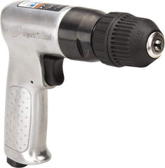 Ingersoll-Rand - 3/8" Keyless Chuck - Pistol Grip Handle, 2,000 RPM, 4 CFM, 0.5 hp, 90 psi - Apex Tool & Supply