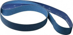 Norton - 2" Wide x 132" OAL, 40 Grit, Zirconia Alumina Abrasive Belt - Zirconia Alumina, Coarse, Coated, Y Weighted Cloth Backing, Series R824 - Apex Tool & Supply