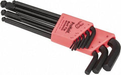 Bondhus - 9 Piece L-Key Ball End Hex Key Set - Hex Range 1.5 to 10mm - Apex Tool & Supply