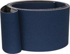 Norton - 3" Wide x 132" OAL, 36 Grit, Zirconia Alumina Abrasive Belt - Zirconia Alumina, Very Coarse, Coated, Y Weighted Cloth Backing, Series R824 - Apex Tool & Supply