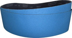 Norton - 6" Wide x 48" OAL, 40 Grit, Zirconia Alumina Abrasive Belt - Zirconia Alumina, Coarse, Coated, Y Weighted Cloth Backing, Dry, Series R821 - Apex Tool & Supply