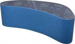 Norton - 6" Wide x 48" OAL, 60 Grit, Zirconia Alumina Abrasive Belt - Zirconia Alumina, Medium, Coated, Y Weighted Cloth Backing, Dry, Series R821 - Apex Tool & Supply