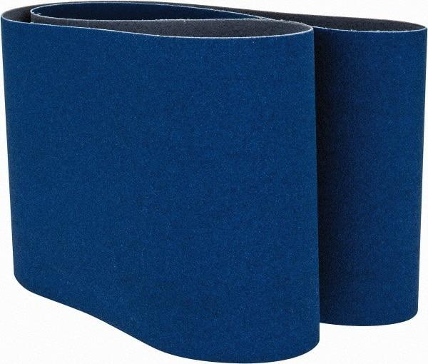 Norton - 6" Wide x 48" OAL, 80 Grit, Zirconia Alumina Abrasive Belt - Zirconia Alumina, Medium, Coated, Y Weighted Cloth Backing, Dry, Series R821 - Apex Tool & Supply