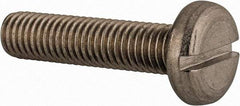 Value Collection - M8x1.25 Metric Coarse, 35mm Length Under Head Slotted Drive Machine Screw - Pan Head, Grade 18-8 & A2 Stainless Steel, Uncoated, Without Washer - Apex Tool & Supply