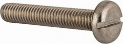 Value Collection - M8x1.25 Metric Coarse, 45mm Length Under Head Slotted Drive Machine Screw - Pan Head, Grade 18-8 & A2 Stainless Steel, Uncoated, Without Washer - Apex Tool & Supply