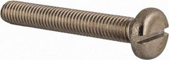 Value Collection - M8x1.25 Metric Coarse, 55mm Length Under Head Slotted Drive Machine Screw - Pan Head, Grade 18-8 & A2 Stainless Steel, Uncoated, Without Washer - Apex Tool & Supply