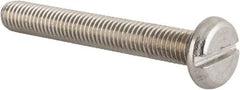 Value Collection - M8x1.25 Metric Coarse, 60mm Length Under Head Slotted Drive Machine Screw - Pan Head, Grade 18-8 & A2 Stainless Steel, Uncoated, Without Washer - Apex Tool & Supply