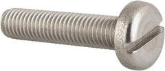 Value Collection - M10x1.50 Metric Coarse, 45mm Length Under Head Slotted Drive Machine Screw - Pan Head, Grade 18-8 & A2 Stainless Steel, Uncoated, Without Washer - Apex Tool & Supply