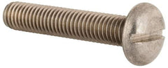 Value Collection - M10x1.50, 50mm Length Under Head Slotted Drive Machine Screw - Pan Head, Grade 18-8 & A2 Stainless Steel, Uncoated, Without Washer - Apex Tool & Supply