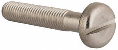 Value Collection - M10x1.50, 55mm Length Under Head Slotted Drive Machine Screw - Pan Head, Grade 18-8 & A2 Stainless Steel, Uncoated, Without Washer - Apex Tool & Supply
