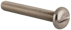 Value Collection - M10x1.50 Metric Coarse, 70mm Length Under Head Slotted Drive Machine Screw - Pan Head, Grade 18-8 & A2 Stainless Steel, Uncoated, Without Washer - Apex Tool & Supply