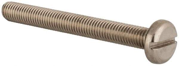 Value Collection - M10x1.50 Metric Coarse, 90mm Length Under Head Slotted Drive Machine Screw - Pan Head, Grade 18-8 & A2 Stainless Steel, Uncoated, Without Washer - Apex Tool & Supply