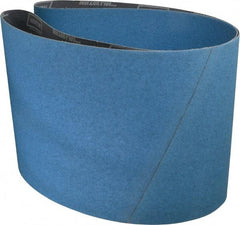 Norton - 10" Wide x 70-1/2" OAL, 60 Grit, Zirconia Alumina Abrasive Belt - Zirconia Alumina, Medium, Coated, X Weighted Cloth Backing - Apex Tool & Supply