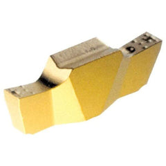 Iscar - 100010GEPI Grade IC528, 1mm Cutting Width Carbide Grooving Insert - 1.5mm Max Depth of Cut, Right Hand, 0.1mm Corner Radius, TiCN/TiN Finish - Apex Tool & Supply