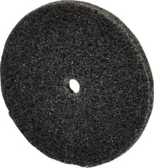 3M - 1-1/2" Diam, 1/8" Face Width, 1/8" Center Hole, Medium Grade, Silicon Carbide Deburring Wheel - Unitized, Hard Density 7 Grade, 30,100 RPM - Apex Tool & Supply