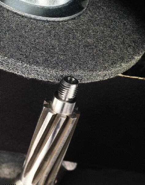 3M - 12" Diam, 3/4" Face Width, 1-1/4" Center Hole, Fine Grade, Silicon Carbide Deburring Wheel - Unitized, Soft Density 2 Grade, 2,600 RPM - Apex Tool & Supply