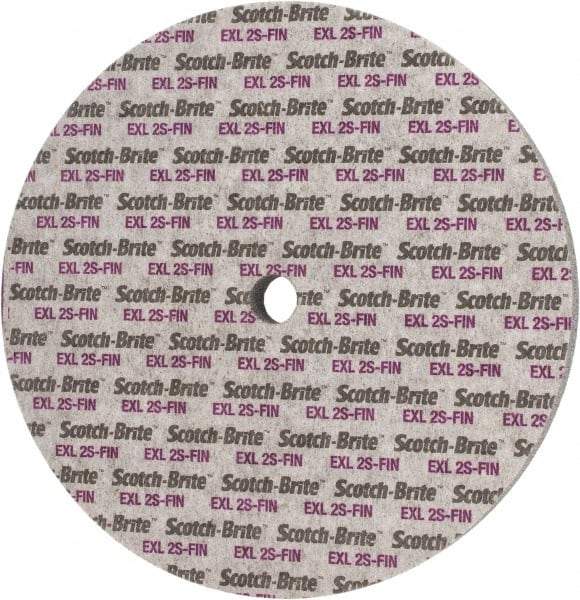 3M - 12" Diam, 1" Face Width, 1" Center Hole, Fine Grade, Silicon Carbide Deburring Wheel - Unitized, Soft Density 2 Grade, 2,600 RPM - Apex Tool & Supply