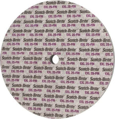 3M - 12" Diam, 1" Face Width, 1" Center Hole, Fine Grade, Silicon Carbide Deburring Wheel - Unitized, Soft Density 2 Grade, 2,600 RPM - Apex Tool & Supply