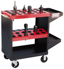 Huot - 48 Tool Capacity, 30 Taper Size ToolScoot CNC Tool Cart - Apex Tool & Supply
