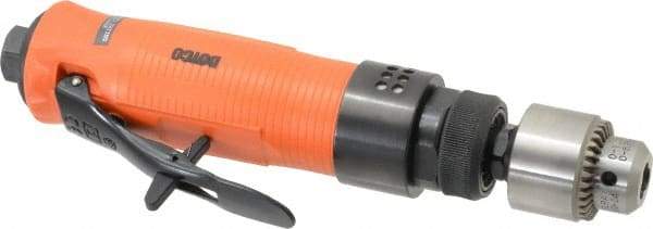 Dotco - 1/4" Keyed Chuck - Inline Handle, 3,500 RPM, 0.3 hp, 90 psi - Apex Tool & Supply