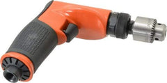 Dotco - 1/4" Keyed Chuck - Pistol Grip Handle, 3,200 RPM, 0.4 hp, 90 psi - Apex Tool & Supply
