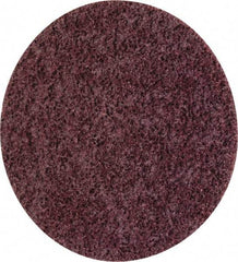 3M - 4-1/2" Coarse Grade Ceramic Deburring Disc - Quick Change Connection, Maroon, 13,300 Max RPM - Apex Tool & Supply