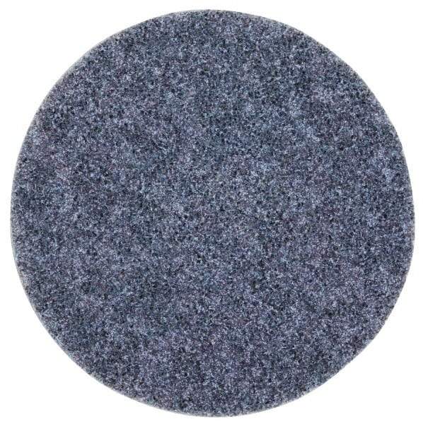 3M - 5" Coarse Grade Aluminum Oxide Deburring Disc - Hook & Loop Connection, Blue, 10,000 Max RPM - Apex Tool & Supply