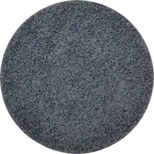 3M - 4-1/2" Coarse Grade Ceramic Deburring Disc - Quick Change Connection, Blue, 13,300 Max RPM - Apex Tool & Supply