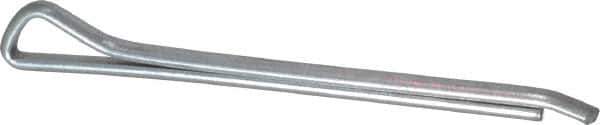 Made in USA - 1/8" Diam x 1-3/4" Long Hammerlock Cotter Pin - Grade 2, Zinc-Plated, Steel - Apex Tool & Supply