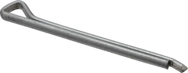 Made in USA - 3/16" Diam x 2-1/2" Long Hammerlock Cotter Pin - Grade 2, Zinc-Plated, Steel - Apex Tool & Supply