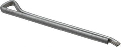 Made in USA - 3/16" Diam x 2-1/2" Long Hammerlock Cotter Pin - Grade 2, Zinc-Plated, Steel - Apex Tool & Supply