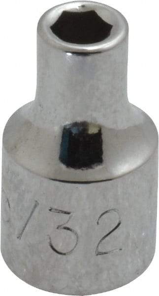Proto - 5/32", 1/4" Drive, Standard Hand Socket - 6 Point, 7/8" OAL, Chrome Vanadium, Chrome Finish - Apex Tool & Supply