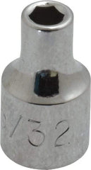 Proto - 5/32", 1/4" Drive, Standard Hand Socket - 6 Point, 7/8" OAL, Chrome Vanadium, Chrome Finish - Apex Tool & Supply