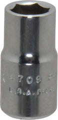 Proto - 5/8", 1/2" Drive, Standard Hand Socket - 6 Points, 7/8" OAL, Chrome Finish - Apex Tool & Supply
