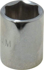 Proto - 1/4" Drive, Standard Hand Socket - 6 Points, 7/8" OAL, Chrome Finish - Apex Tool & Supply