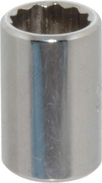 Proto - 3/8", 1/4" Drive, Standard Hand Socket - 12 Points, 7/8" OAL, Chrome Finish - Apex Tool & Supply