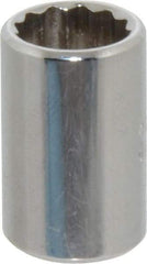 Proto - 3/8", 1/4" Drive, Standard Hand Socket - 12 Points, 7/8" OAL, Chrome Finish - Apex Tool & Supply