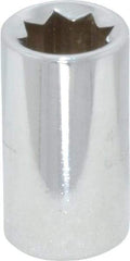 Proto - 1/4", 1/4" Drive, Standard Hand Socket - 8 Points, 7/8" OAL, Chrome Finish - Apex Tool & Supply